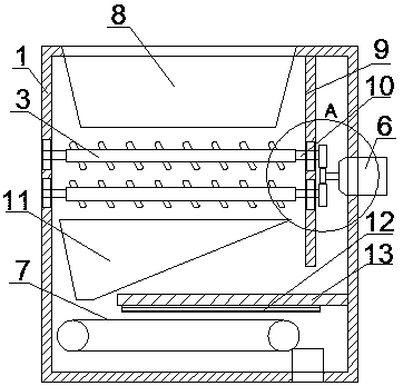 Rice milling device for fresh rice mill