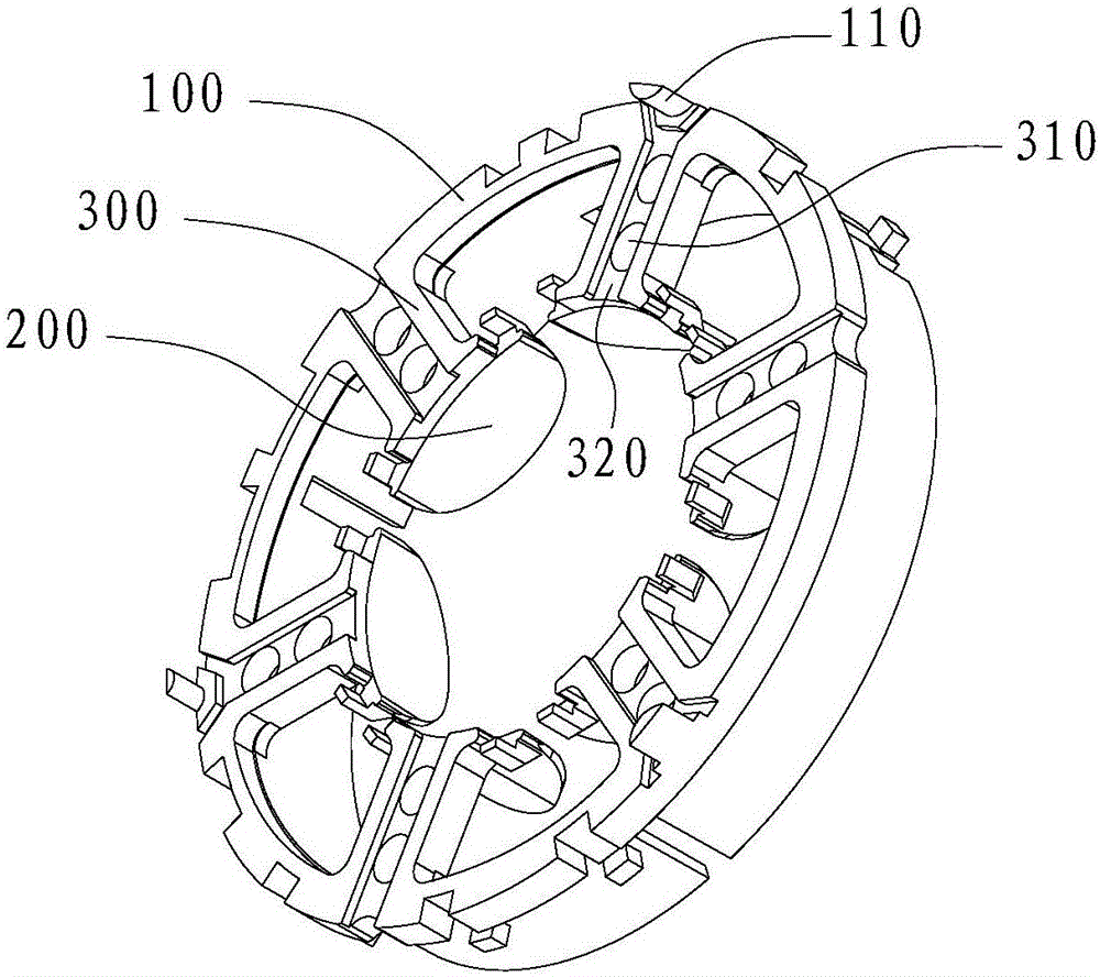 Compressor motor, motor stator and motor insulation skeleton of compressor motor