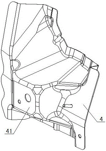 A mounting structure for a sub-frame and a vehicle body