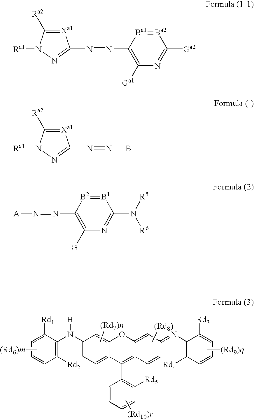 Azo dye, colored curable composition, color filter and producing method therefor