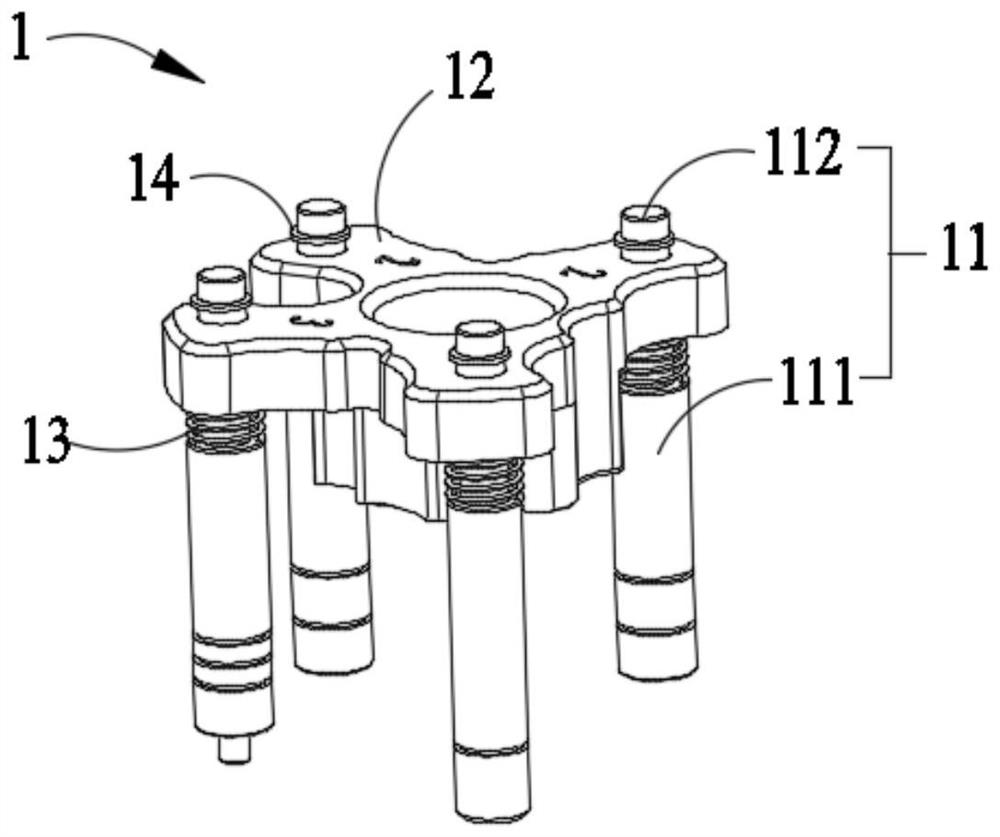 Pressing block assembly, welding tool, bending device and welding method