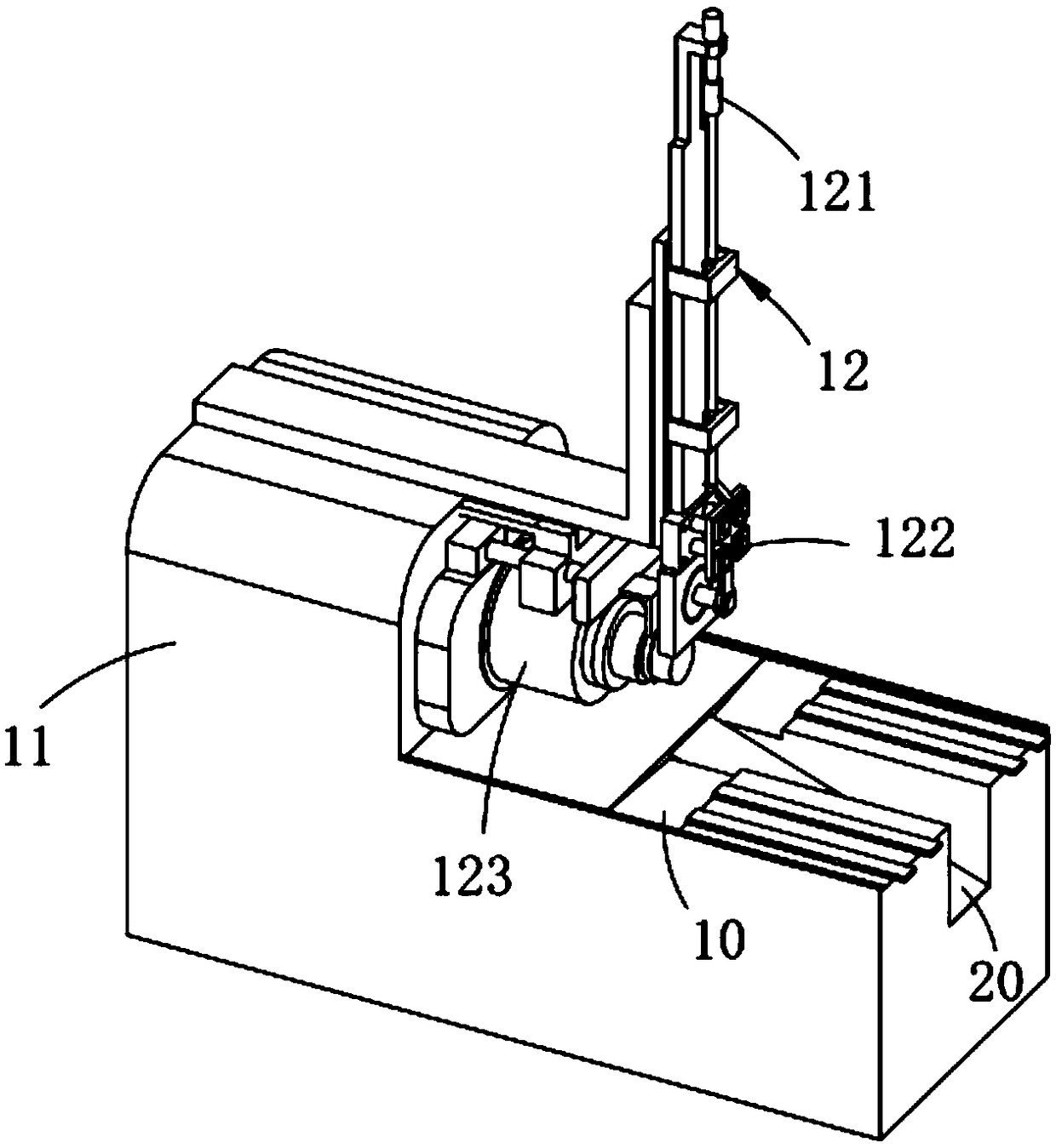 Efficient cutting waste scrap collecting machining machine tool