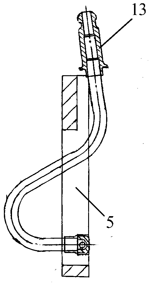 Oil injecting ring flow testing device and use method thereof