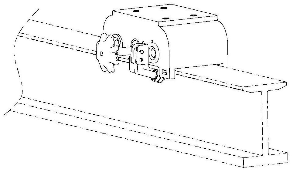 A roller adapter that can be installed and locked vertically