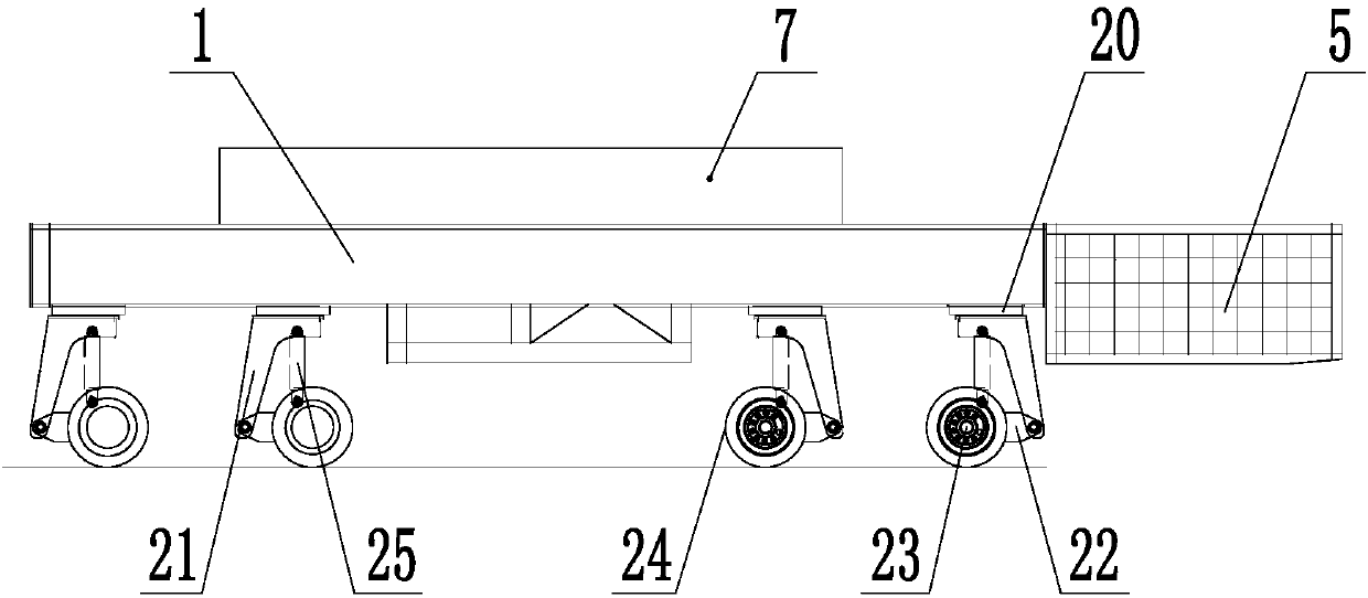 Box culvert transport vehicle and box culvert construction method