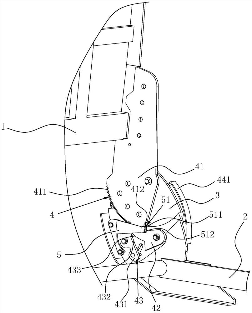 Car seat frame with backrest rotation automatic locking function