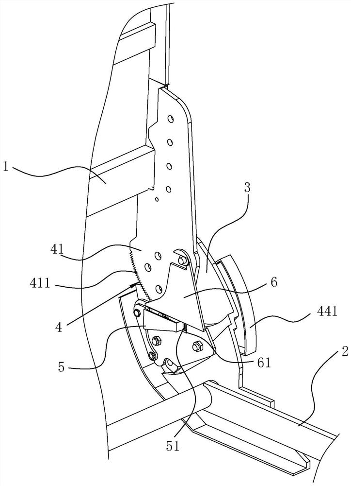 Car seat frame with backrest rotation automatic locking function