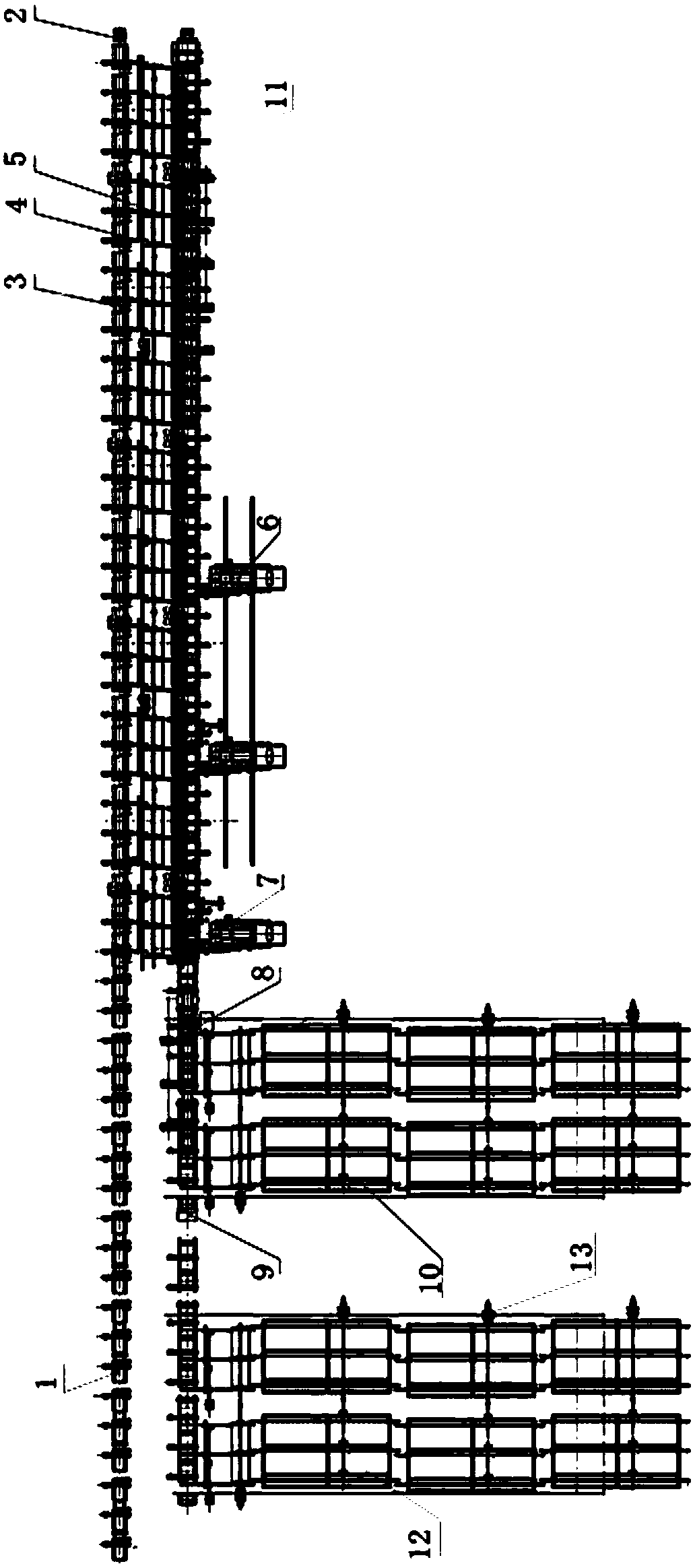 Method and device for sizing and sawing large-sized profiles