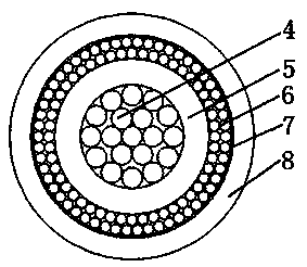 Opto-electric hybrid cable comprising coaxial electric units