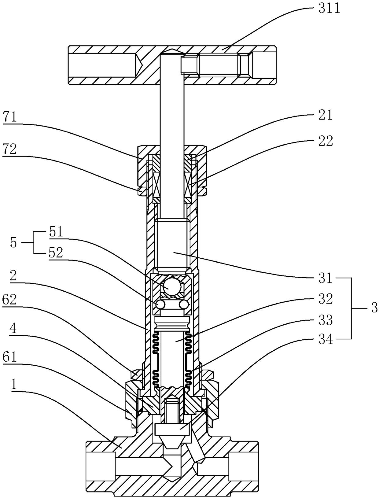 Novel double-sealed instrument block valve