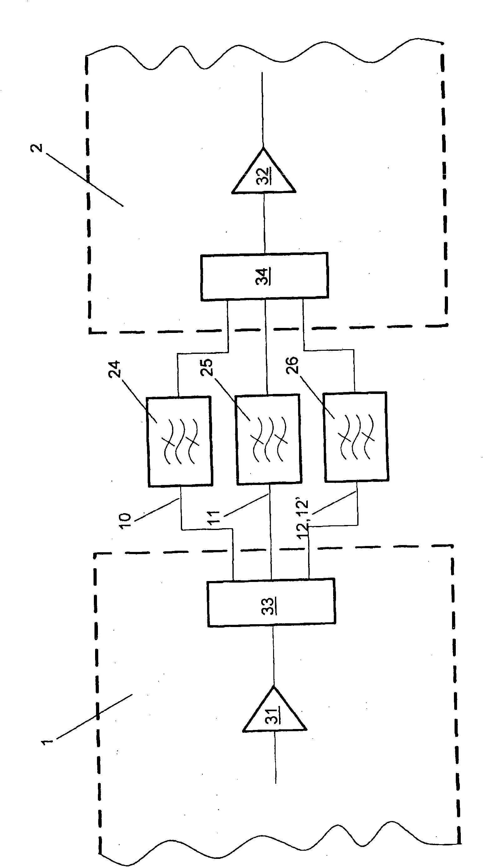 Modular circuit arrangement used for attenuation compensation