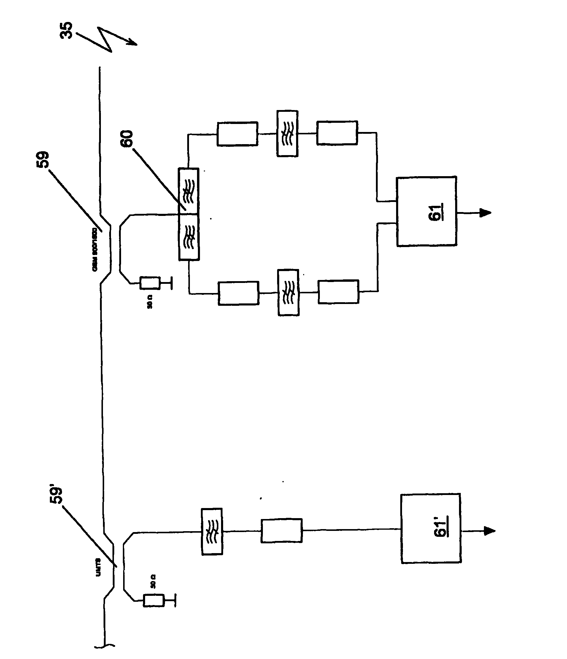 Modular circuit arrangement used for attenuation compensation