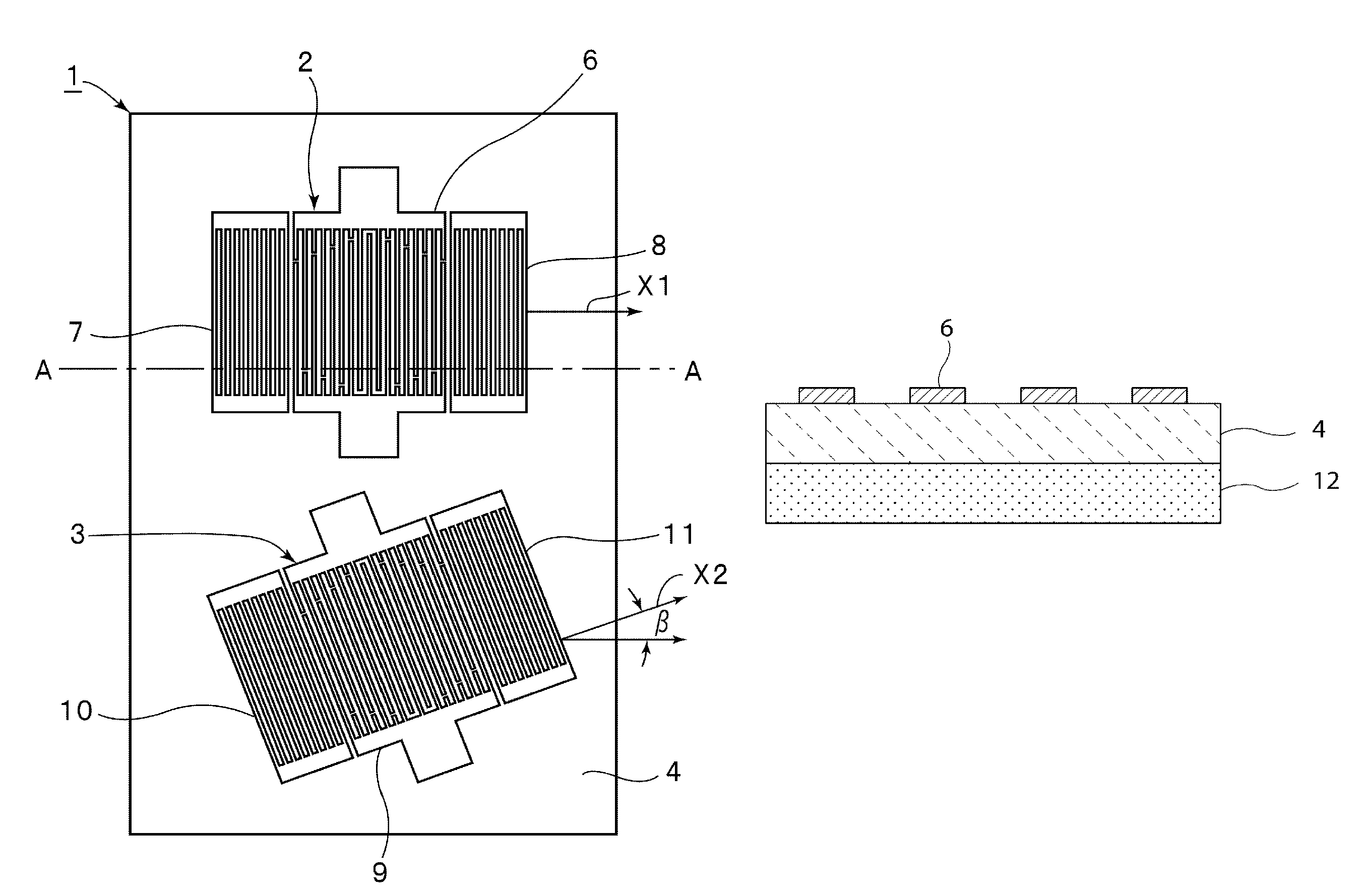 Surface acoustic wave device including a confinement layer