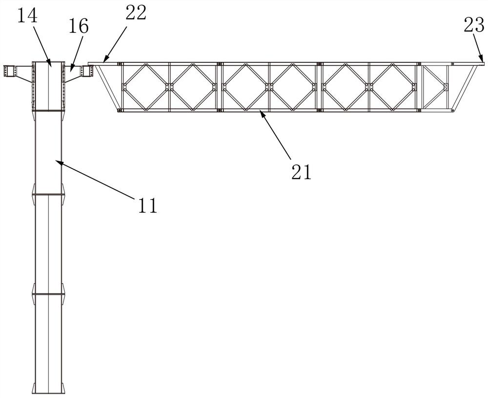Bailey steel truss supporting device for shallow round bin construction and construction method thereof