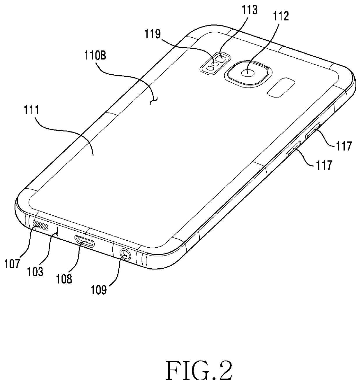 Electronic device with waterproof structure