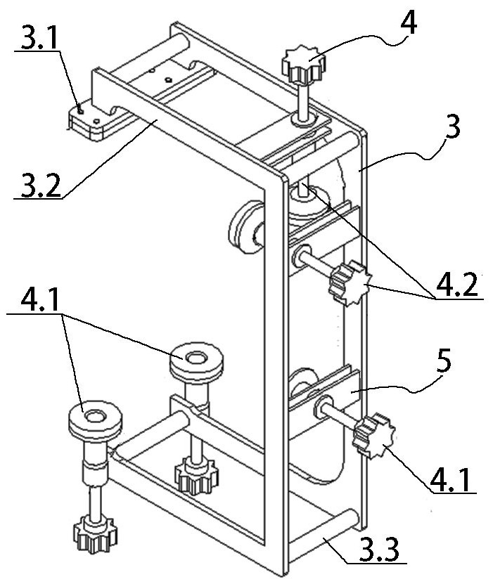 A door frame installation auxiliary device and using method thereof