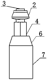 Bolt drum type spherical shell node for circular steel pipe support connection