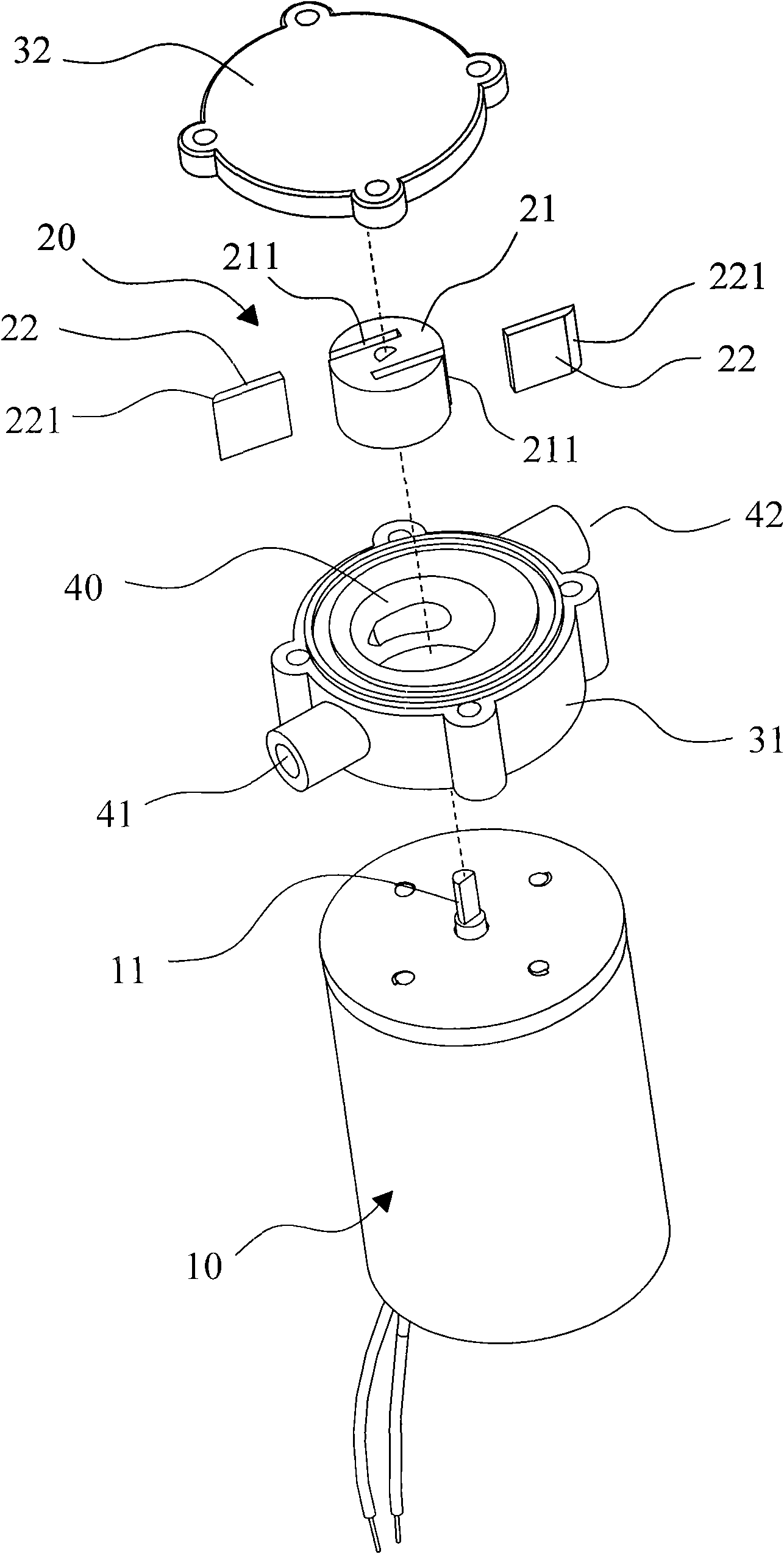 Self-sucking energy-saving high-efficiency water pump