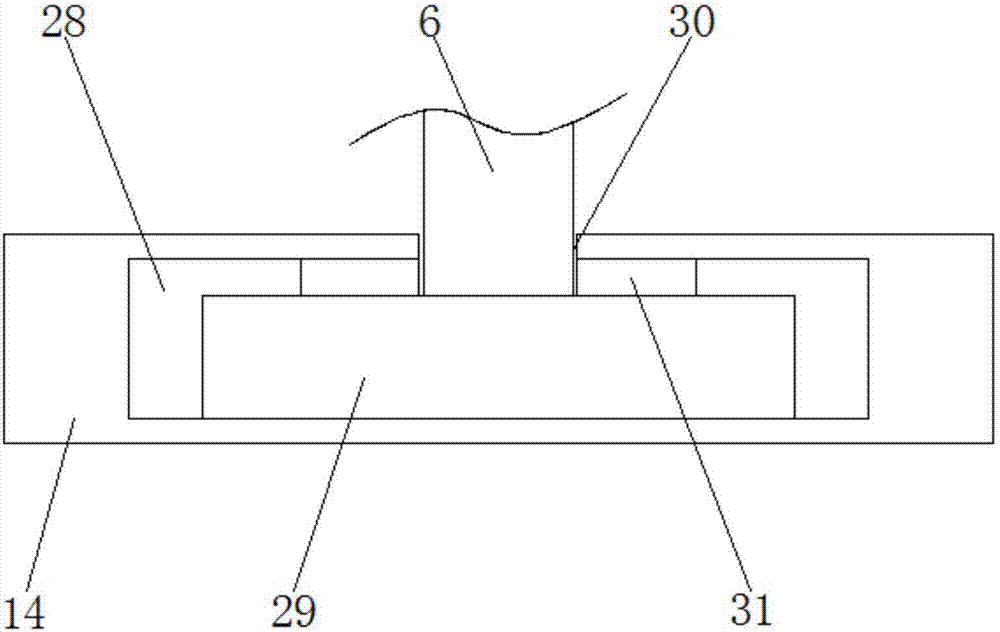 Cleaning device for wheel hub processing