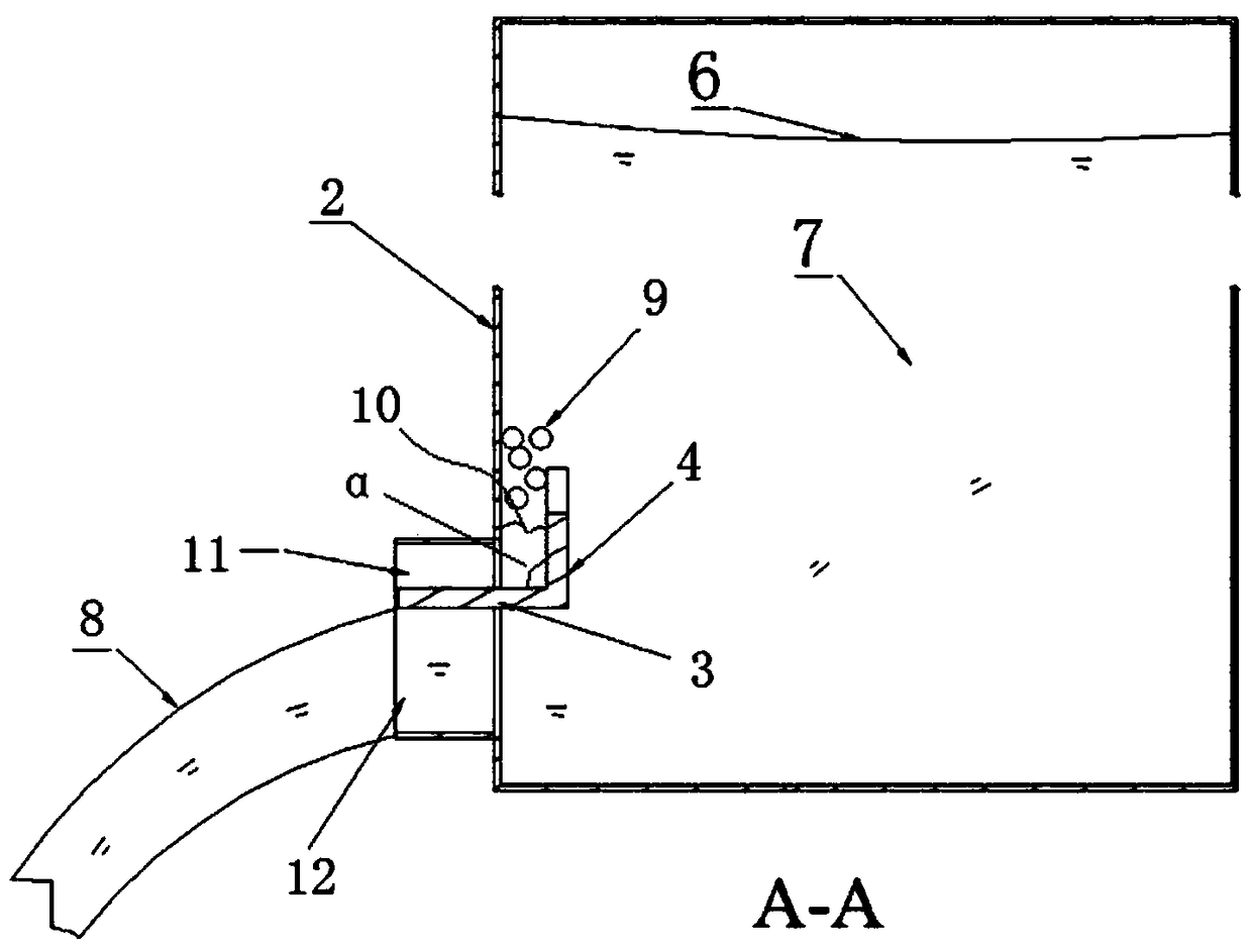 A liquid discharge structure and a closed container with the liquid discharge structure