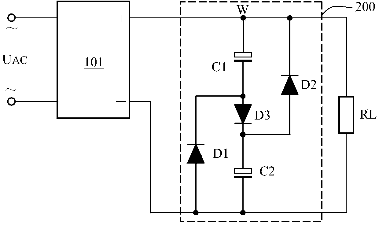 Valley filling circuit