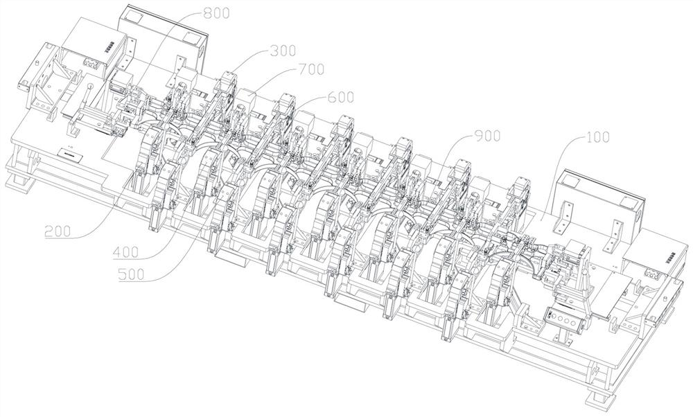 Automatic welding platform for card board assembly and welding positioning method