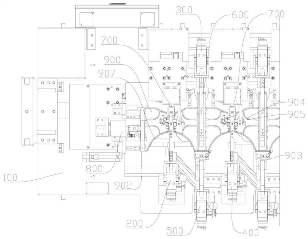 Automatic welding platform for card board assembly and welding positioning method