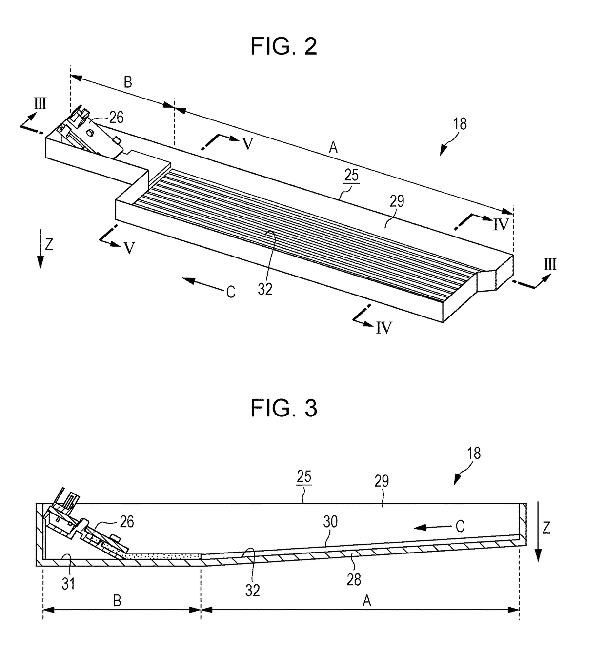 Liquid ejecting apparatus with ink receiving tray and detector