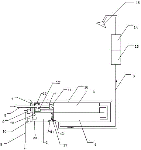 Water heater heat exchange system with water pressure and temperature detecting function