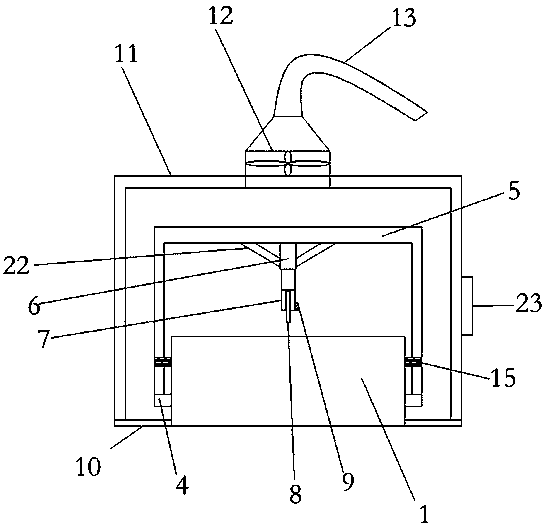 Cutting device used for production of glass cover plate