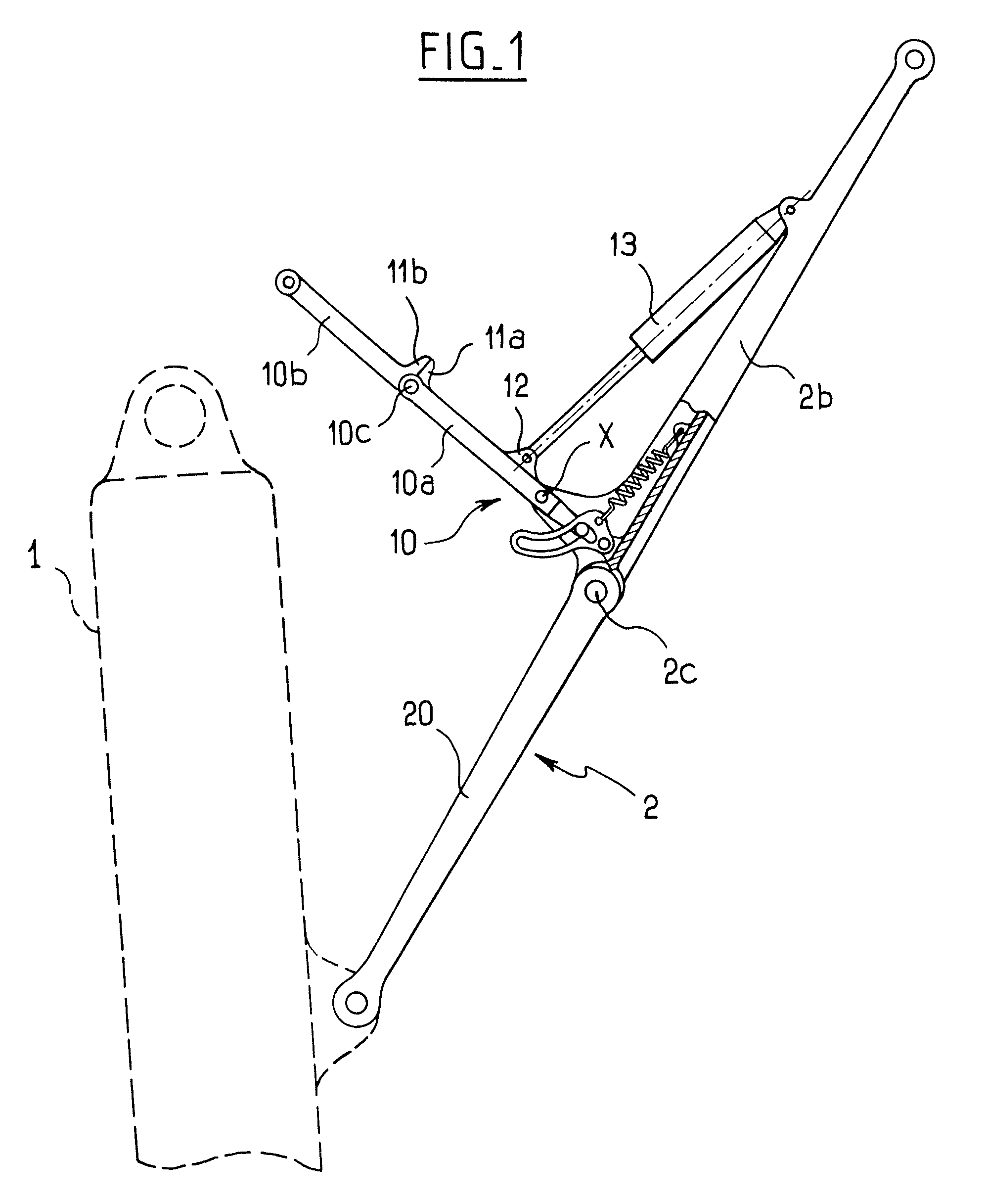 Brace-locking device for an aircraft undercarriage
