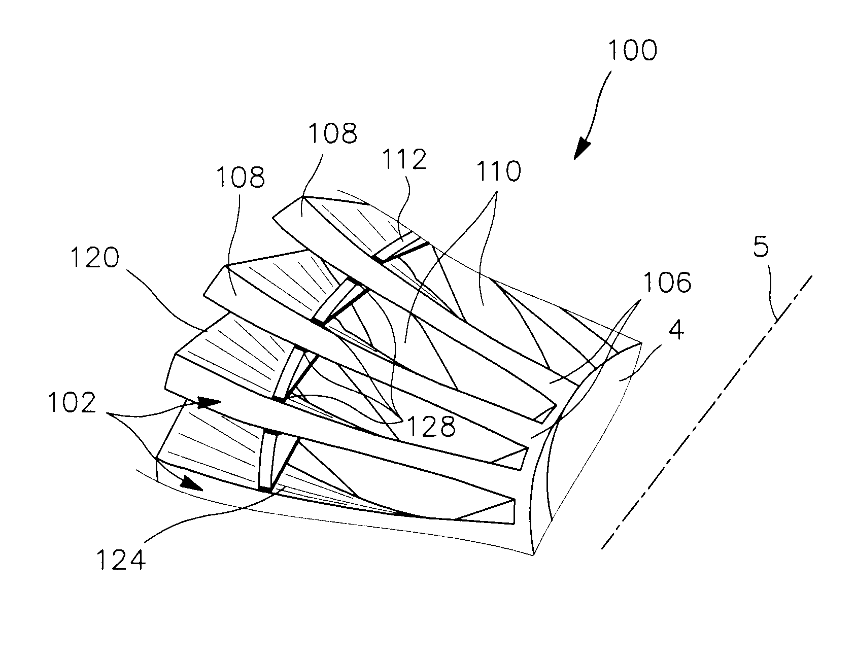 Process for manufacturing a single-piece blisk with a temporary blade support ring arranged at a distance from blade tips