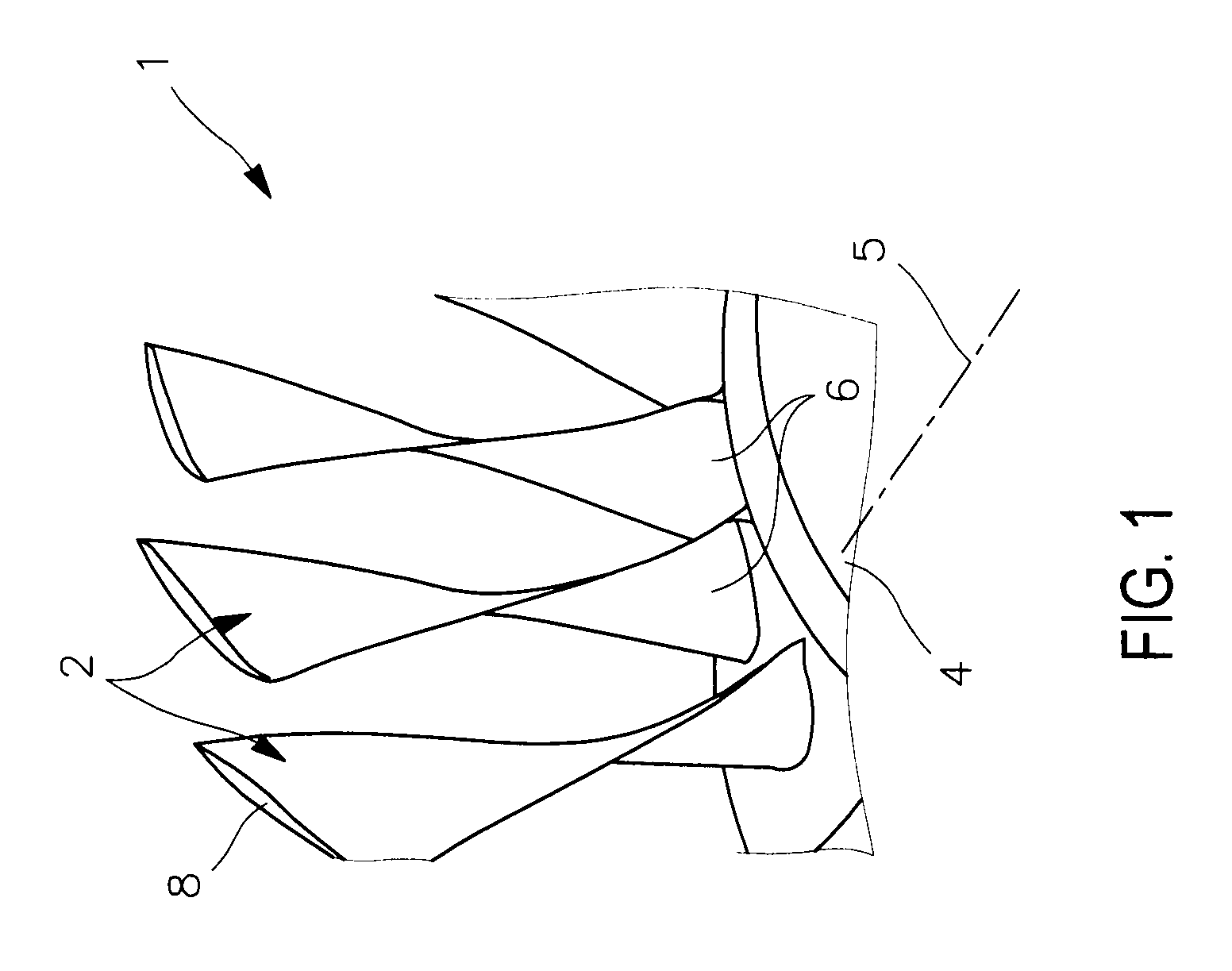 Process for manufacturing a single-piece blisk with a temporary blade support ring arranged at a distance from blade tips