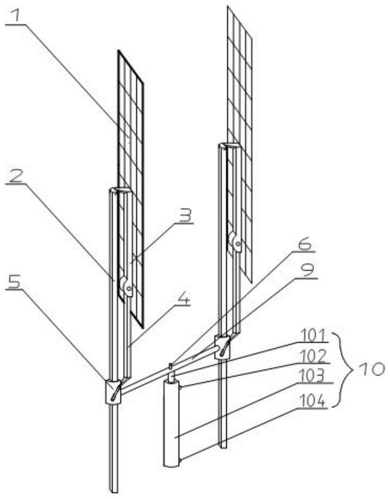 A road photovoltaic shading system