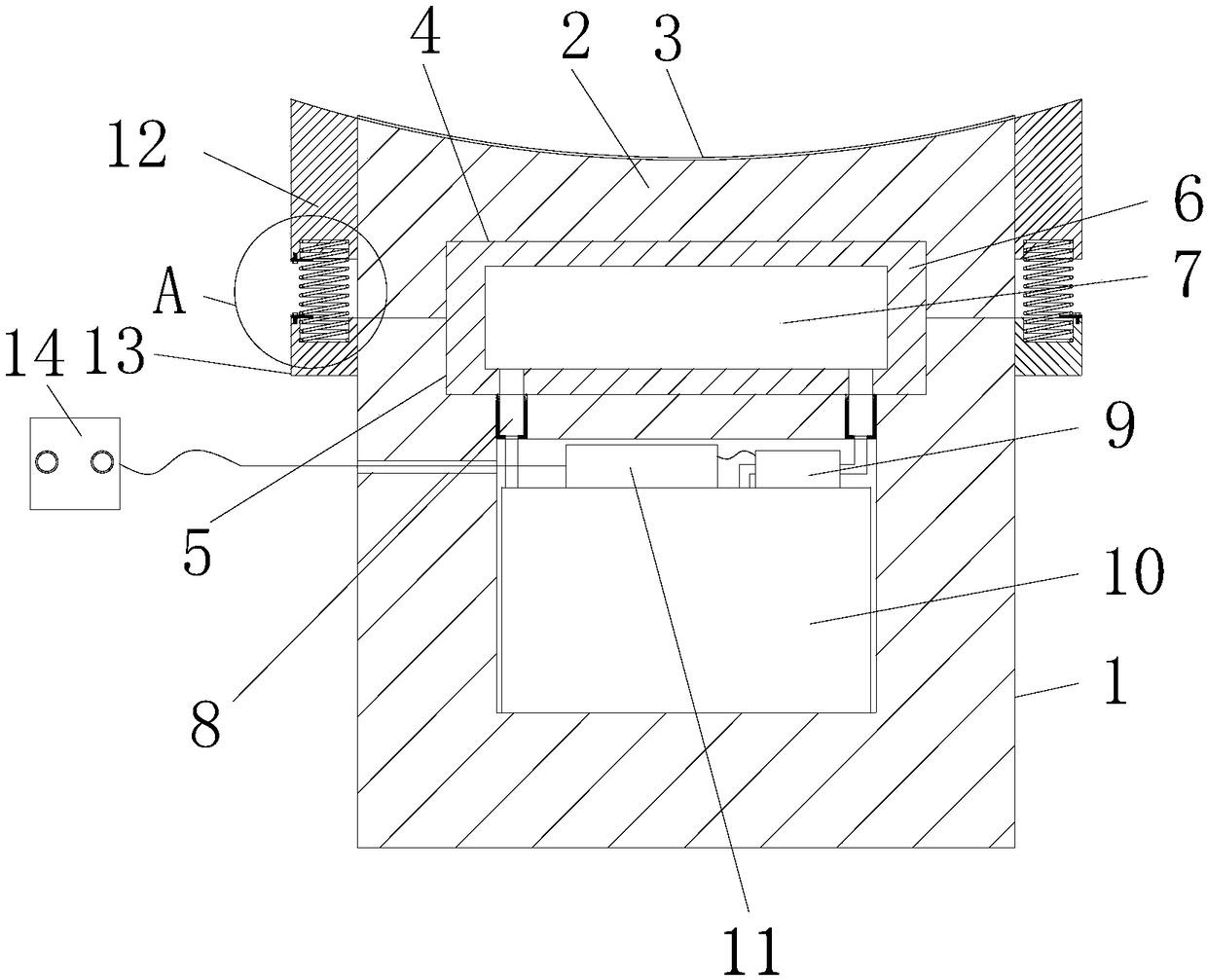 Supporting tile with good wear resistance