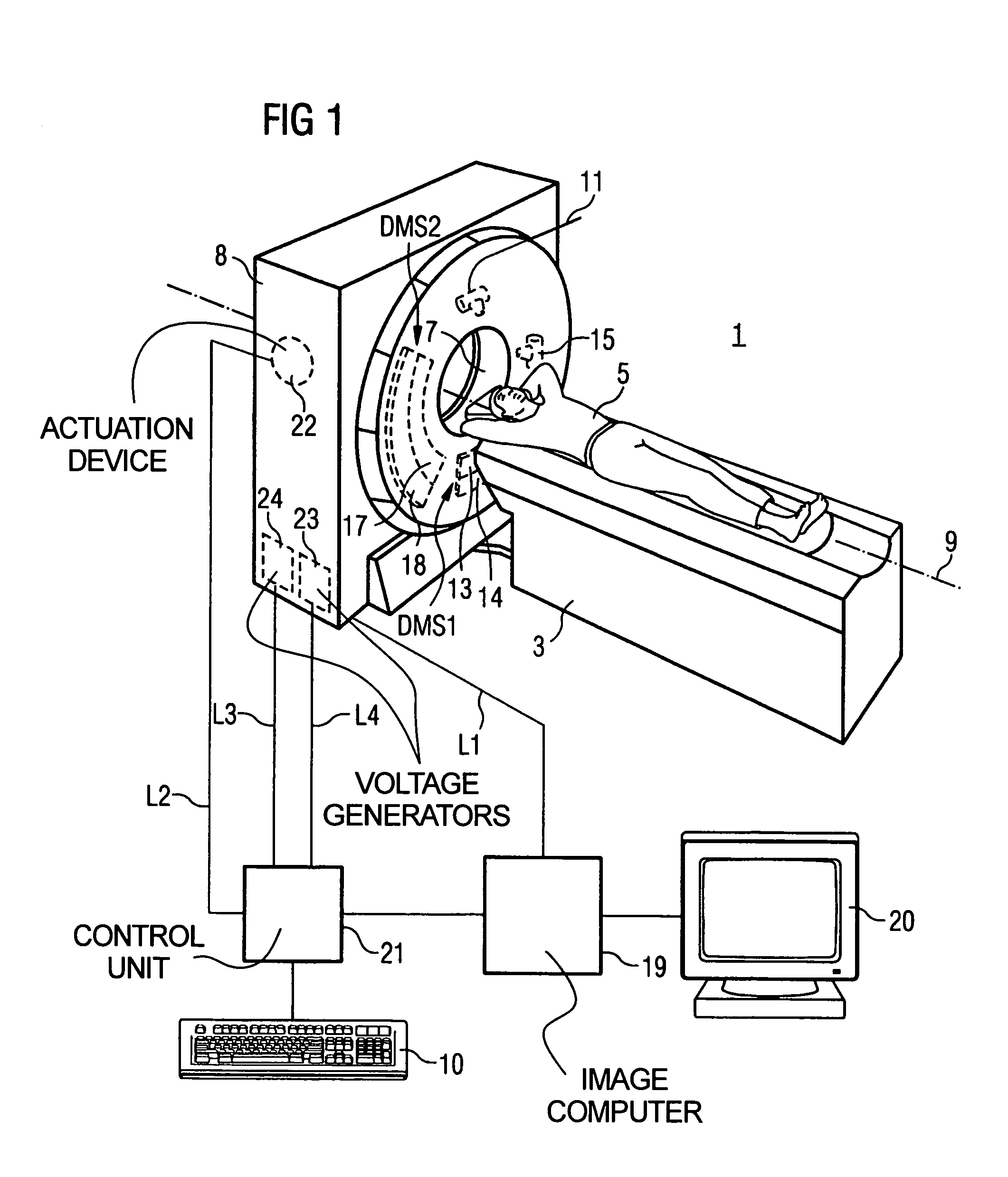 Imaging tomography device with at least two beam detector systems, and method to operate such a tomography device