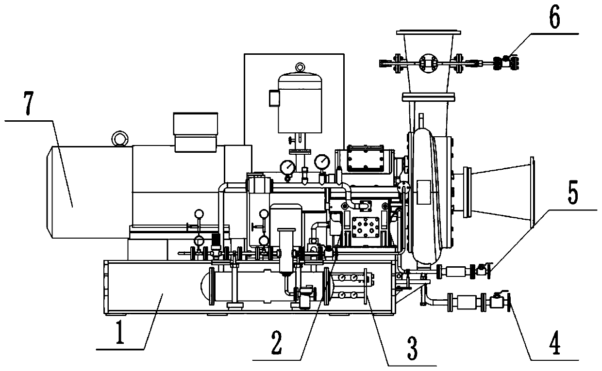 Vapour compressor whole structure arrangement