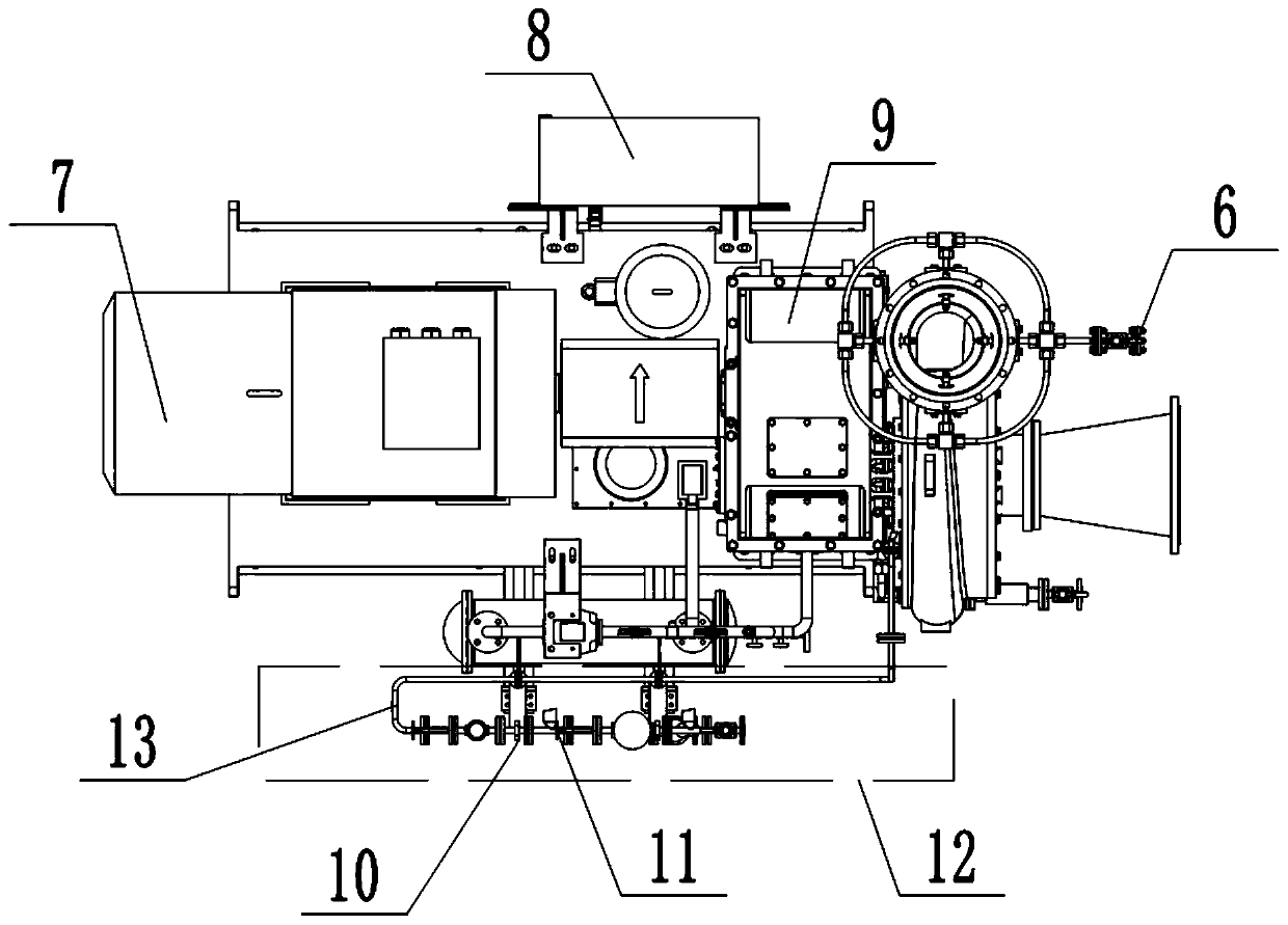 Vapour compressor whole structure arrangement