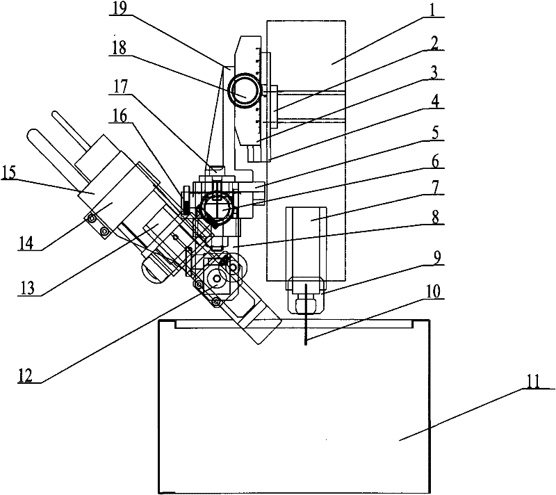 CCD camera monitoring module of ultrafine electric spark machine tool