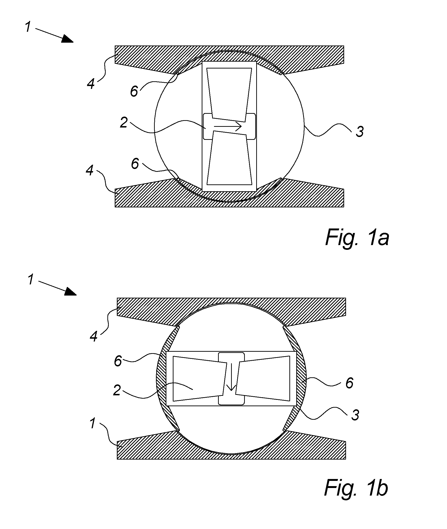 Ventilation system with a rotatable air flow generator and one or more movable registers and method for obtaining ventilation through the ventilation system