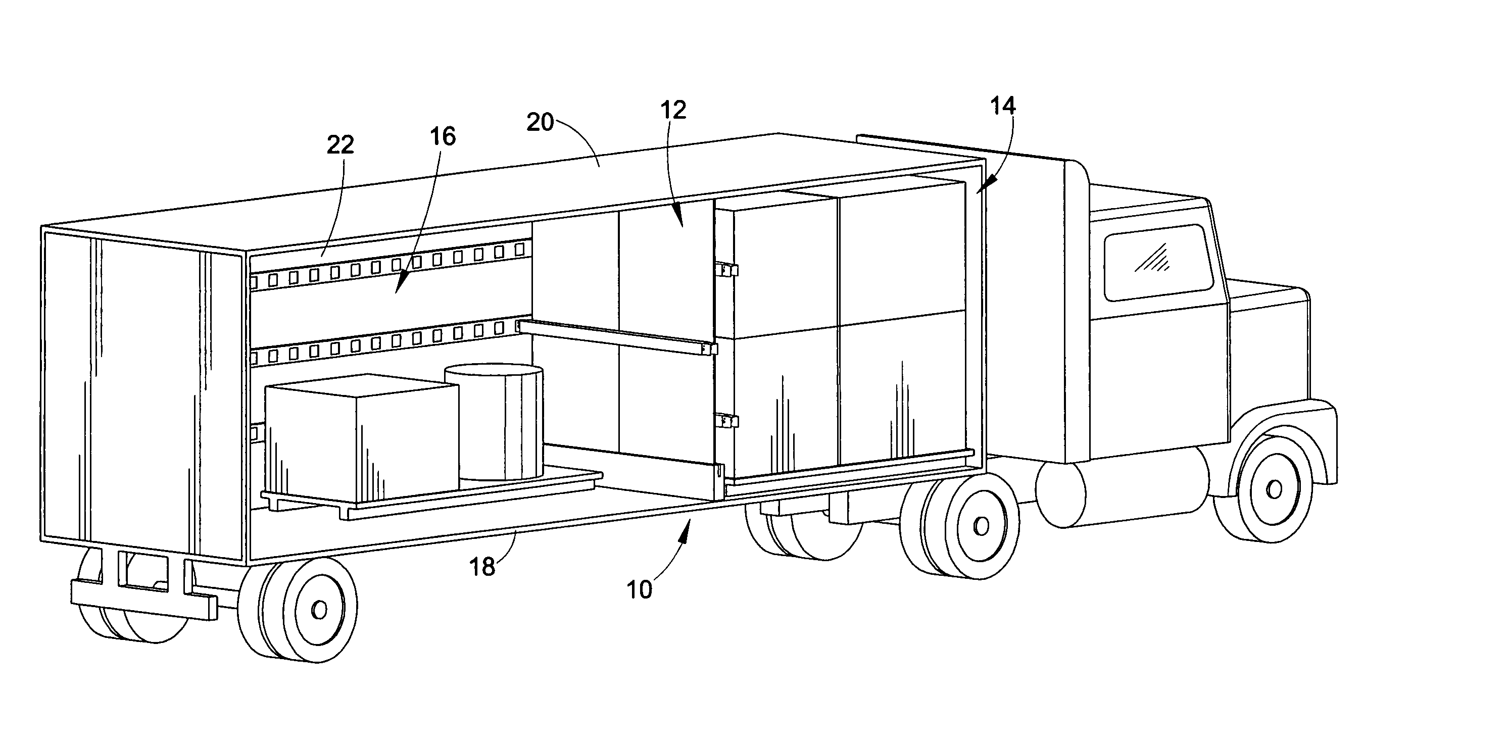 Container for secure transport of cargo