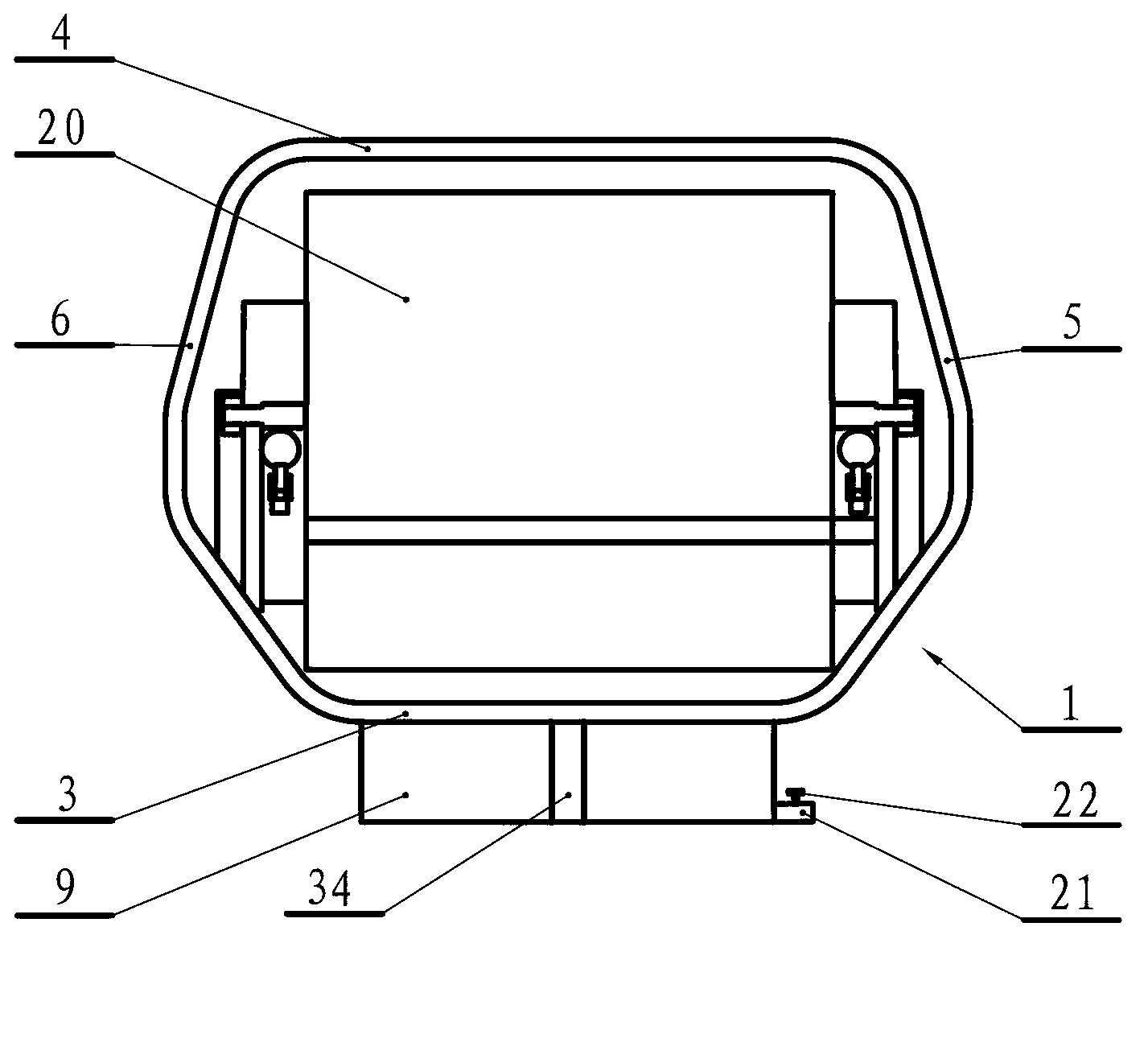 Compression type environmental sanitation compartment with liquid storage box and environmental sanitation vehicle with environmental sanitation compartment