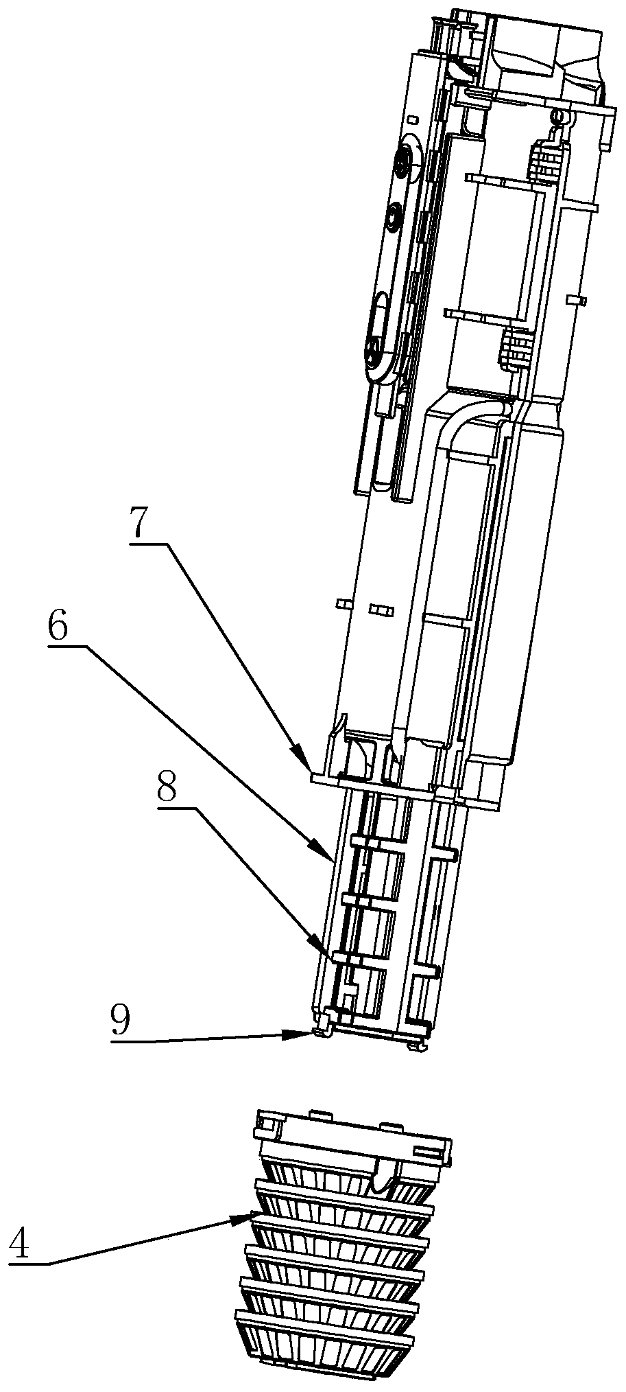 Silencing structure of air dryer and handle with silencing structure