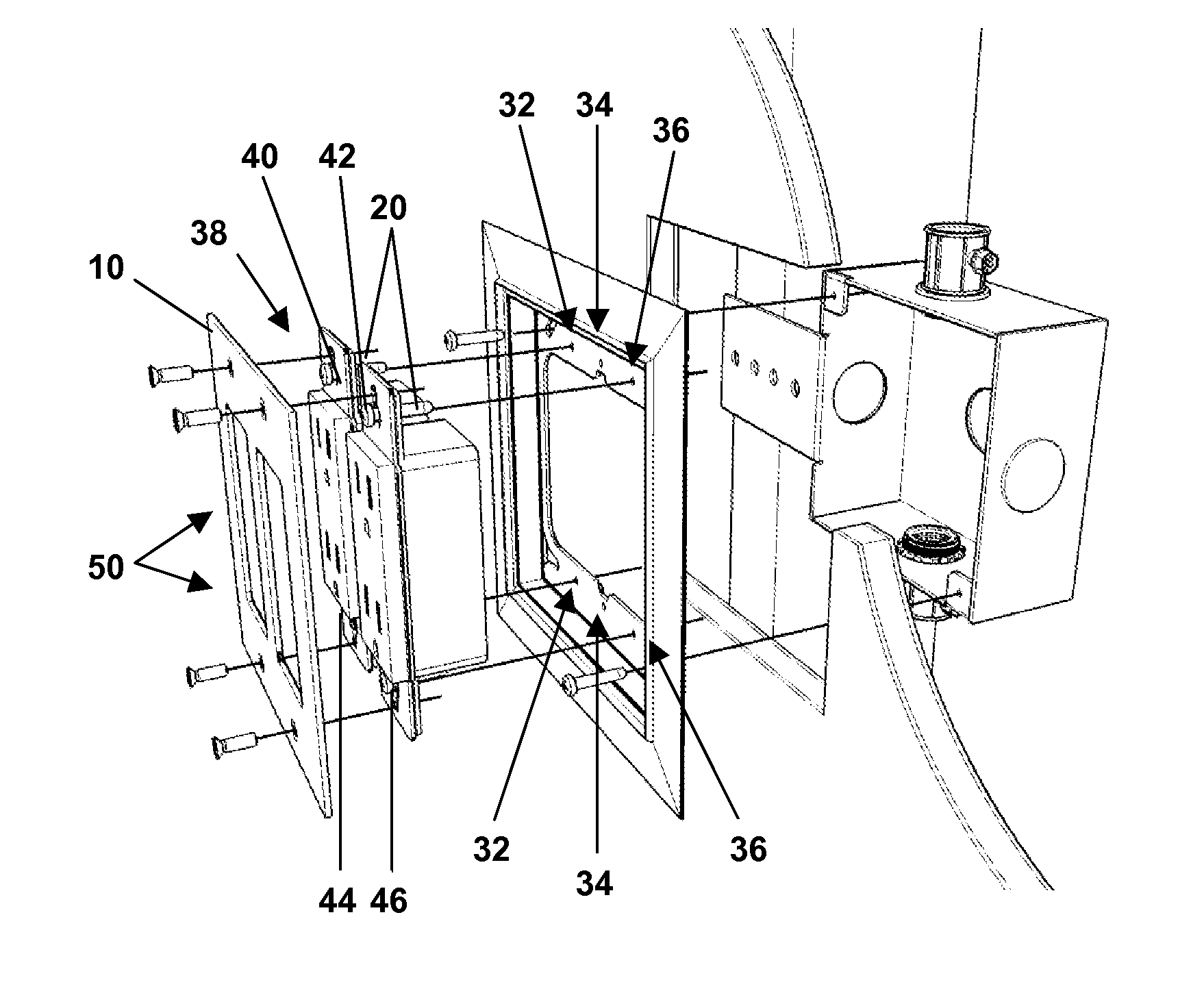 Devices for mounting electrical, audio, and video installations to walls and other flat surfaces