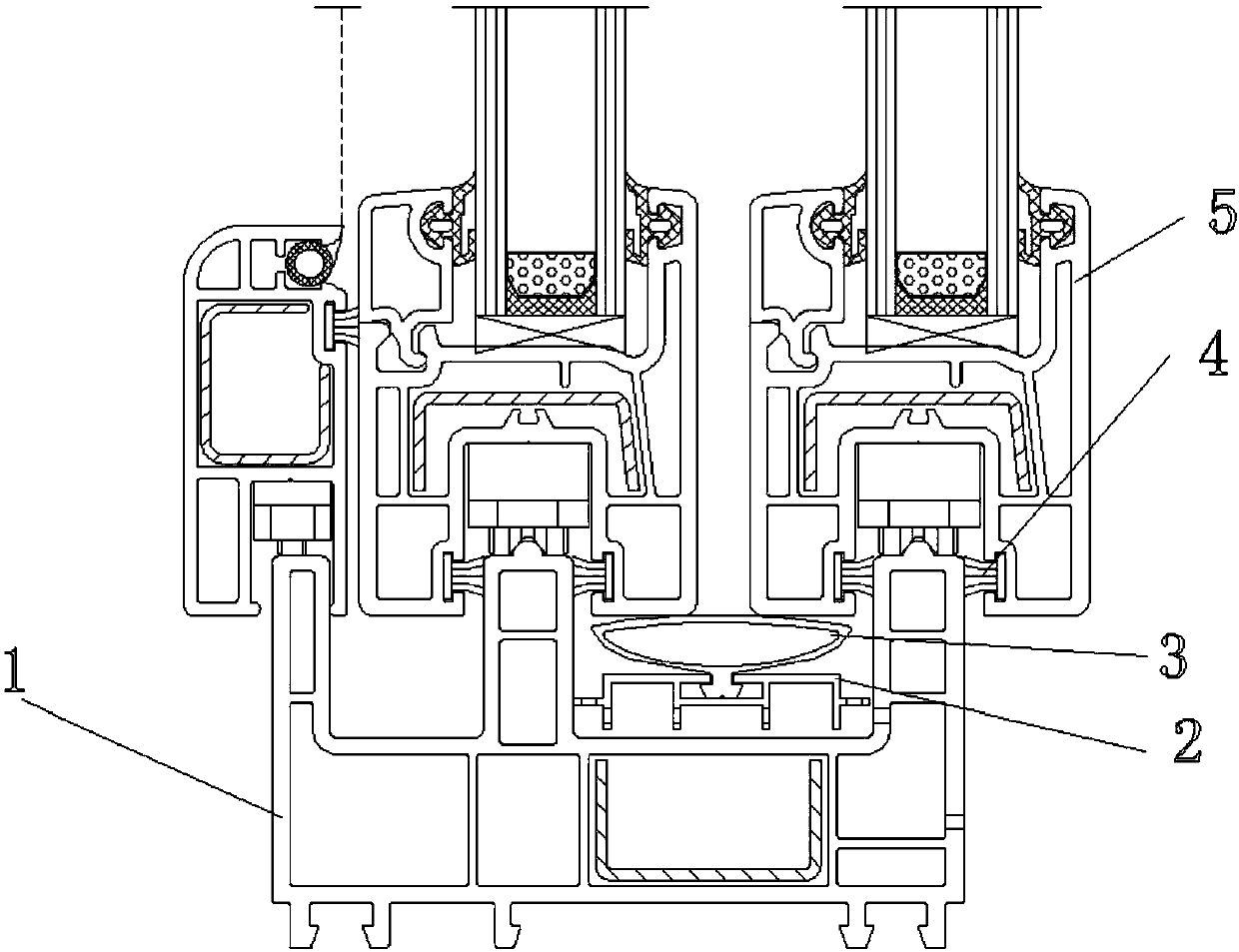 Electronically-controlled sucking and inflating type full sealed sliding window