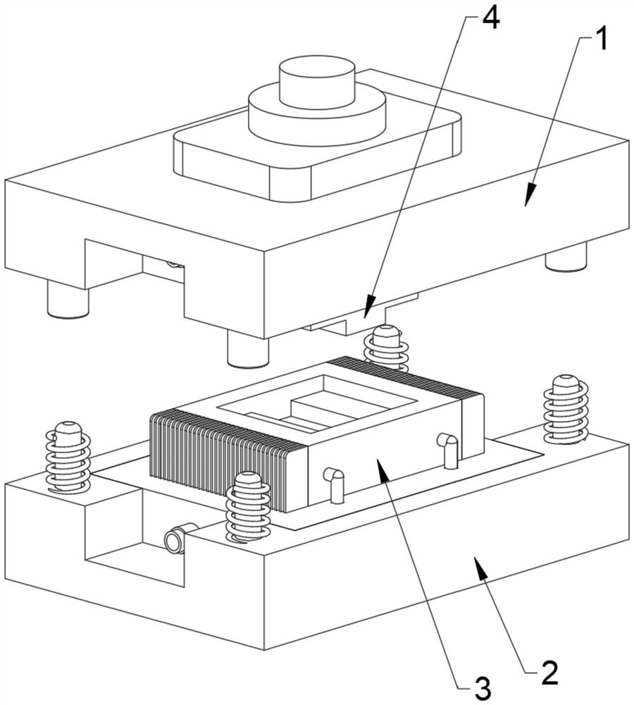 A matching cooling tank structure based on stamping die