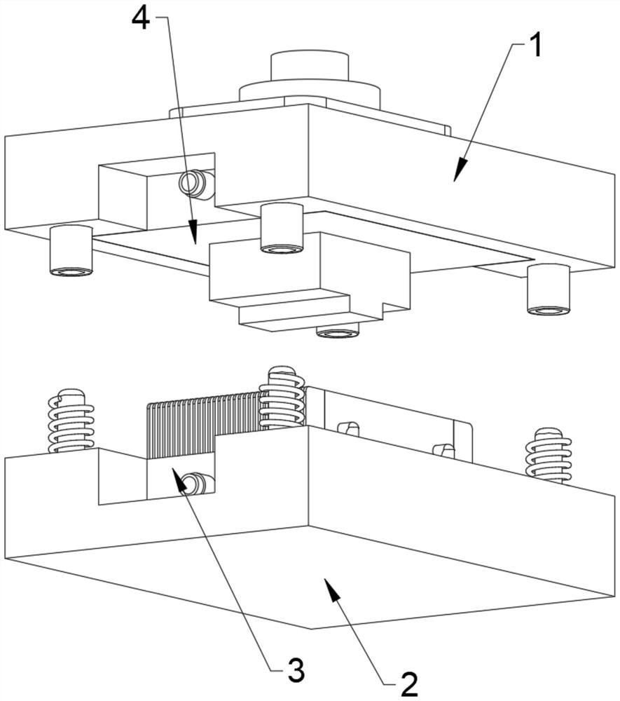 A matching cooling tank structure based on stamping die