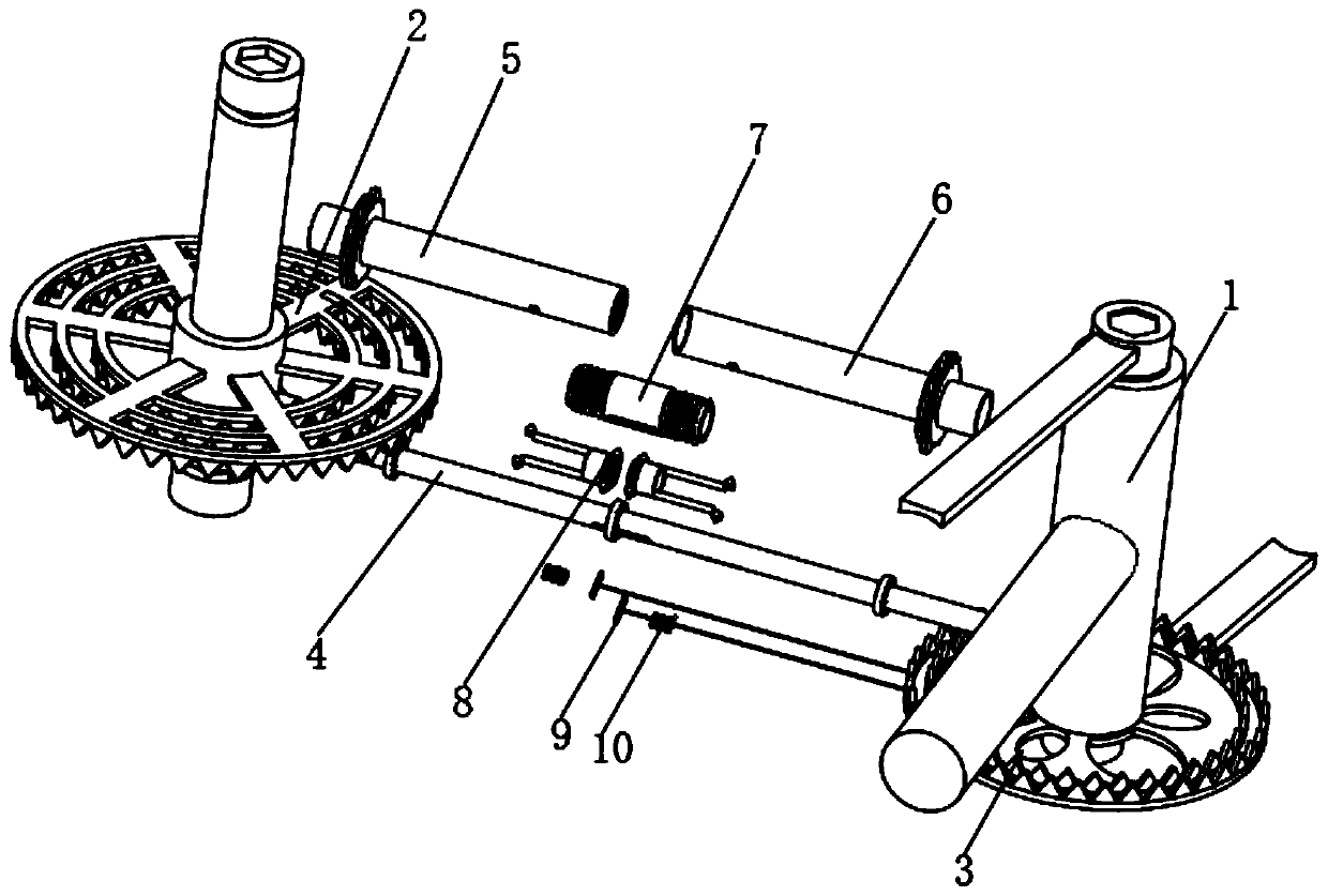 Shaft transmission structure of variable-speed bicycle