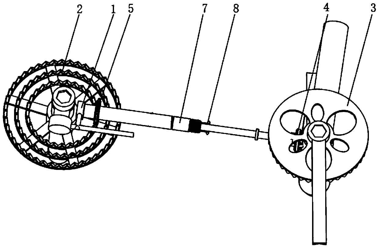 Shaft transmission structure of variable-speed bicycle