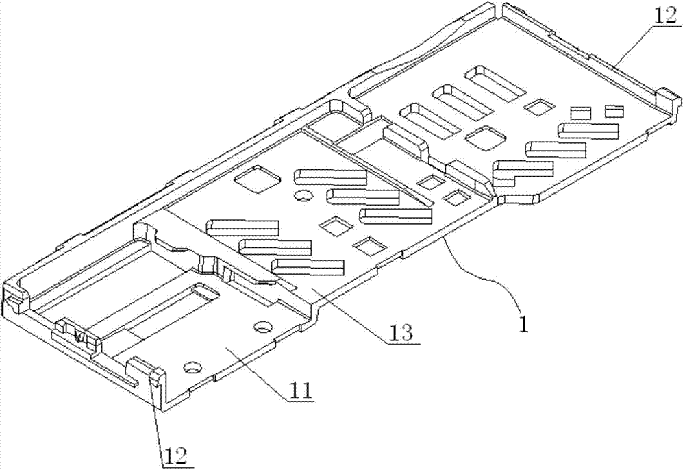 Card locking structure for card holder connector